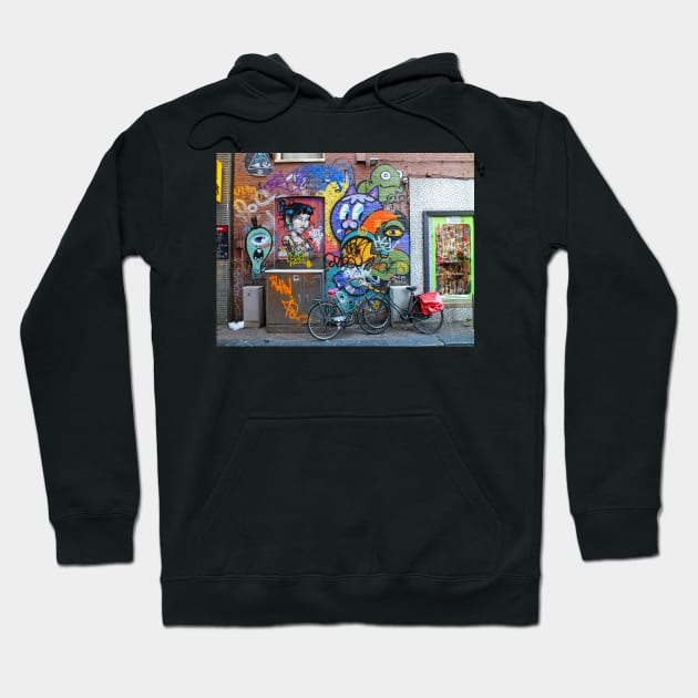 Amsterdam Street Art Hoodie by Ludwig Wagner